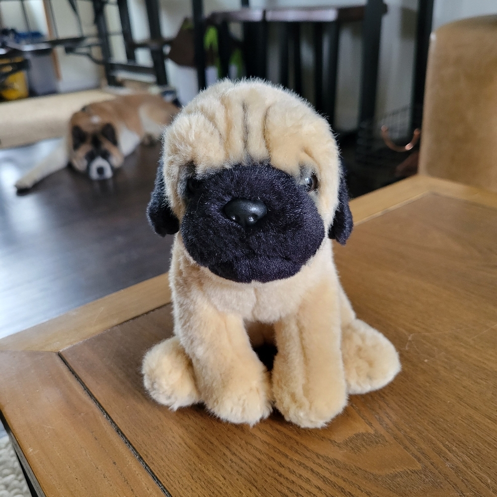 Ganz Webkinz Pug Signature Pug Tan stuffed Animal Plush Toy Only NO CODE